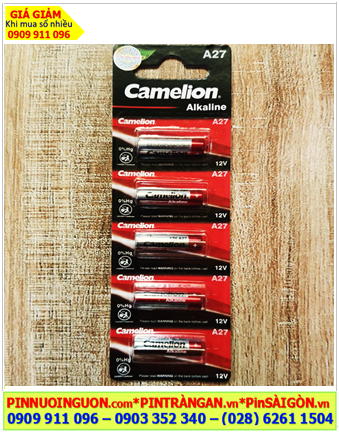 COMBO 1Vỉ 5viên Pin Remote điều khiển 12V Camelion A27,27AE,MN27 _Giá chỉ 48.000/ Vỉ 5viên